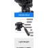 Jmary KP-2599 Professional Aluminum Tripod, Monopod for All DSLR Cameras and Smartphone (Black)